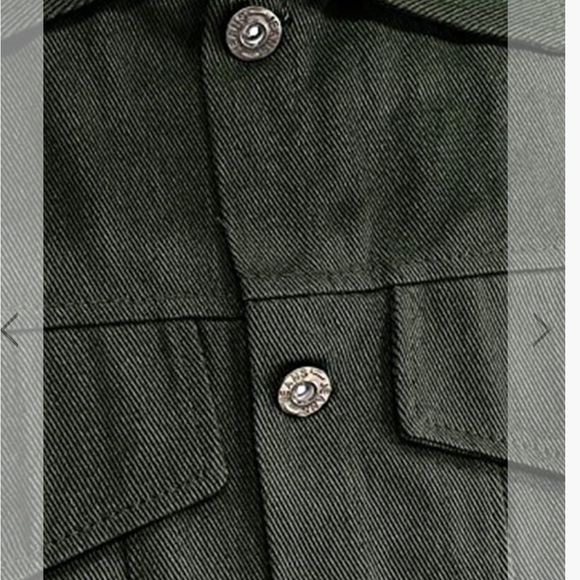 CASUAL DENIM WORKWEAR JACKET - Marcus (Green) - Picture 3 of 5